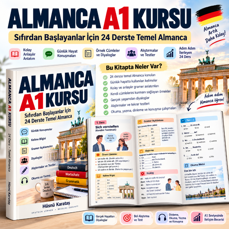  Almanca A1 Kursu – Sıfırdan Başlayanlar İçin 24 Ders