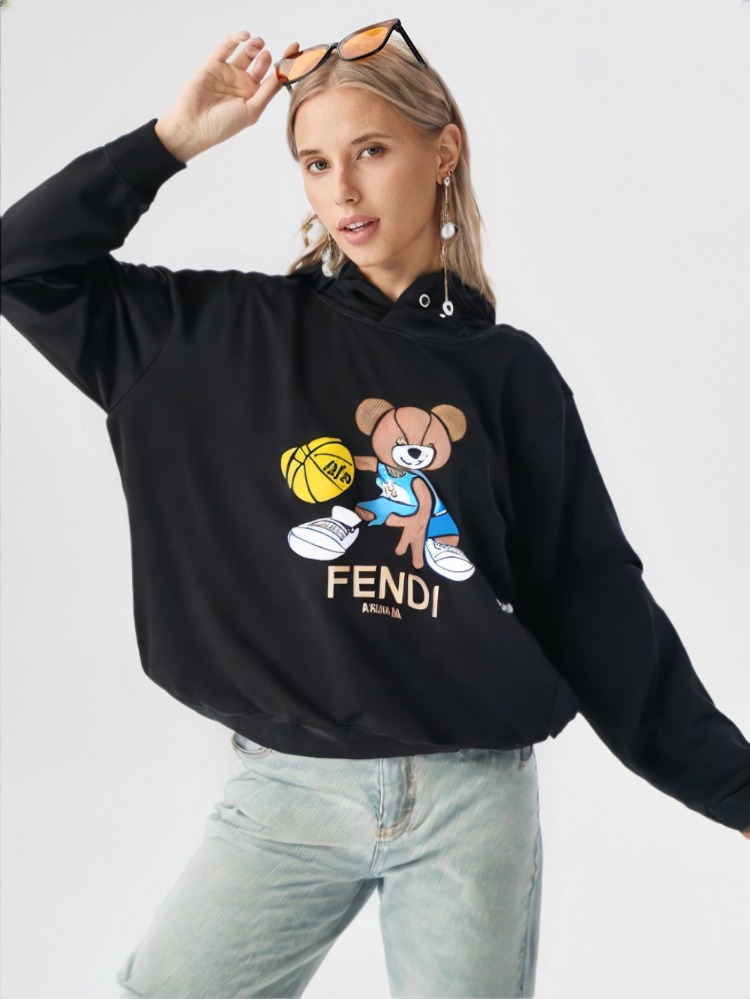 Kapşonlu Sweatshirt nakışlı