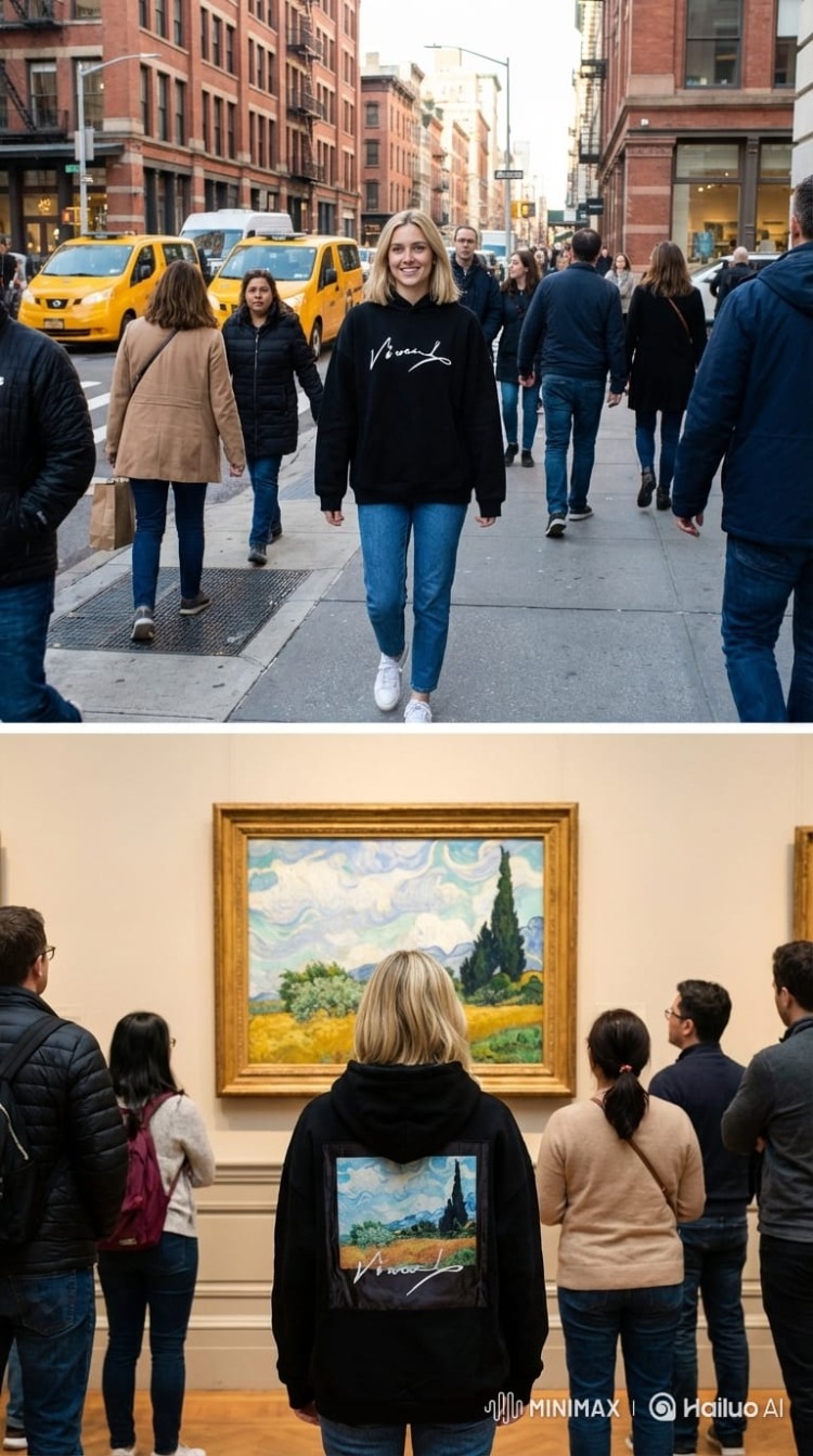 Vangogh yıldızlı gece tablo detaylı sweatshirt