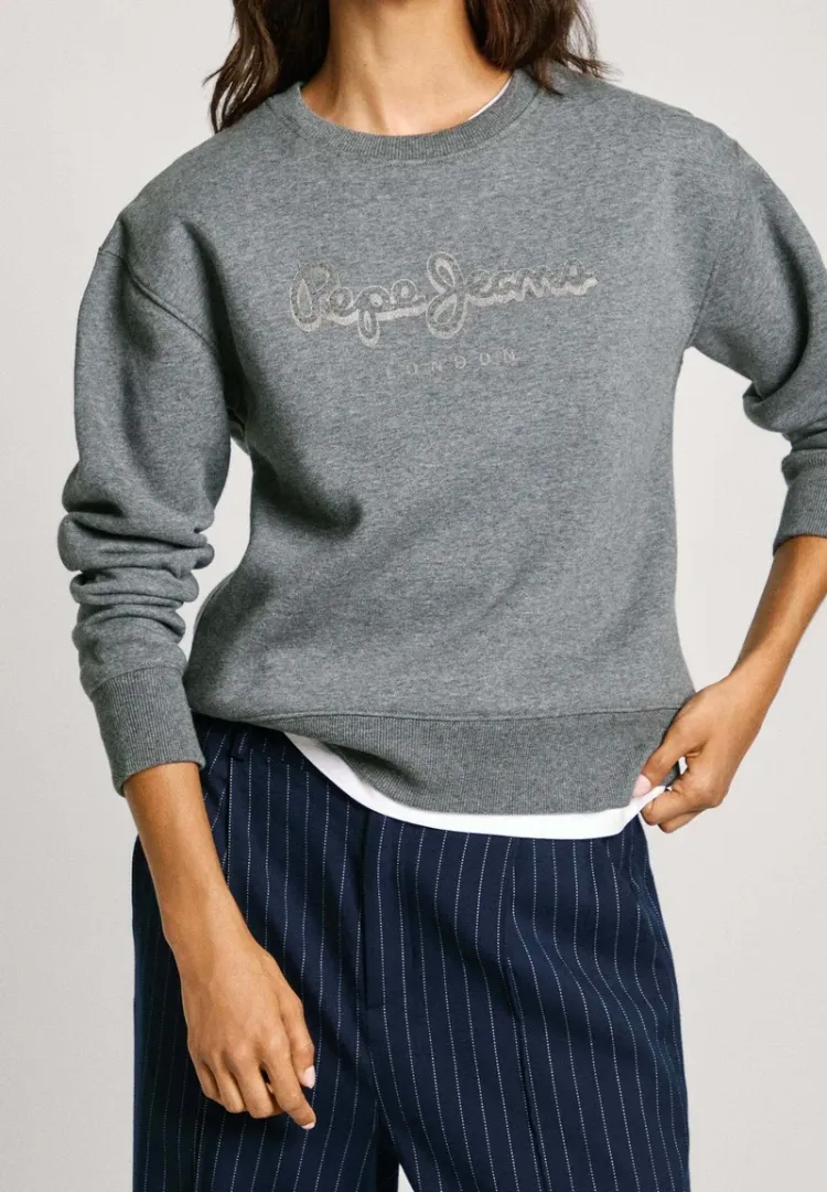 PEPE JEANS SWEATSHIRT TEK RENK