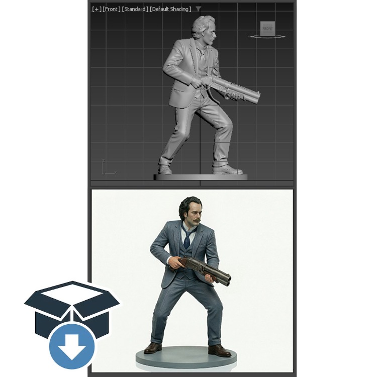 Seyfettin Efendi - 3D Baskı Figür Modeli (İndirilebilir Dosya)