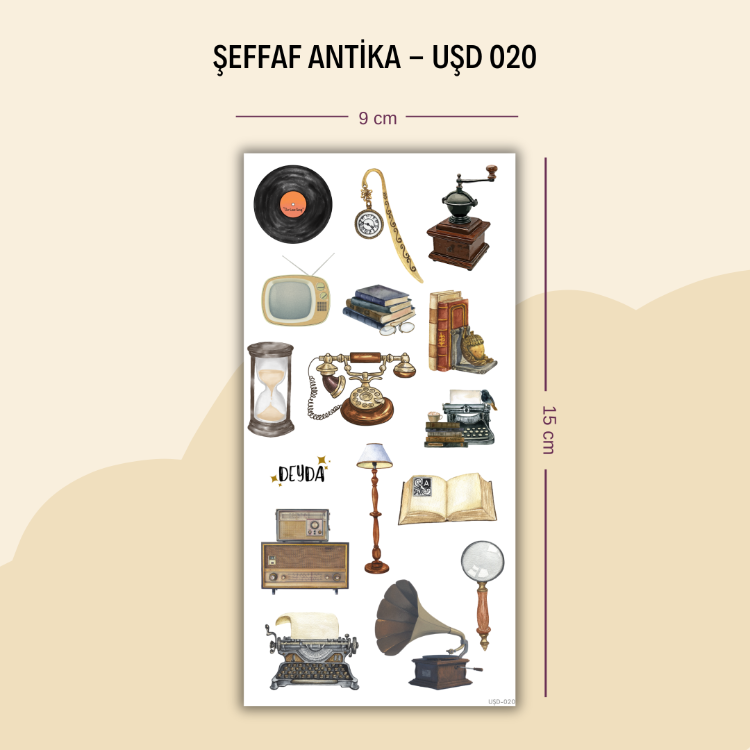 UŞD-020 Antika Sticker