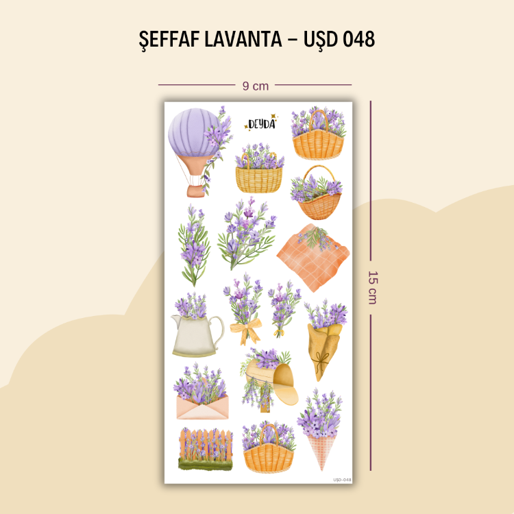 UŞD-048 Lavanta Sticker