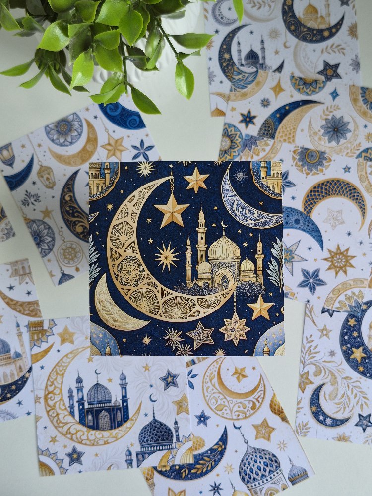 İslam Tema Scrapbook Kağıtları