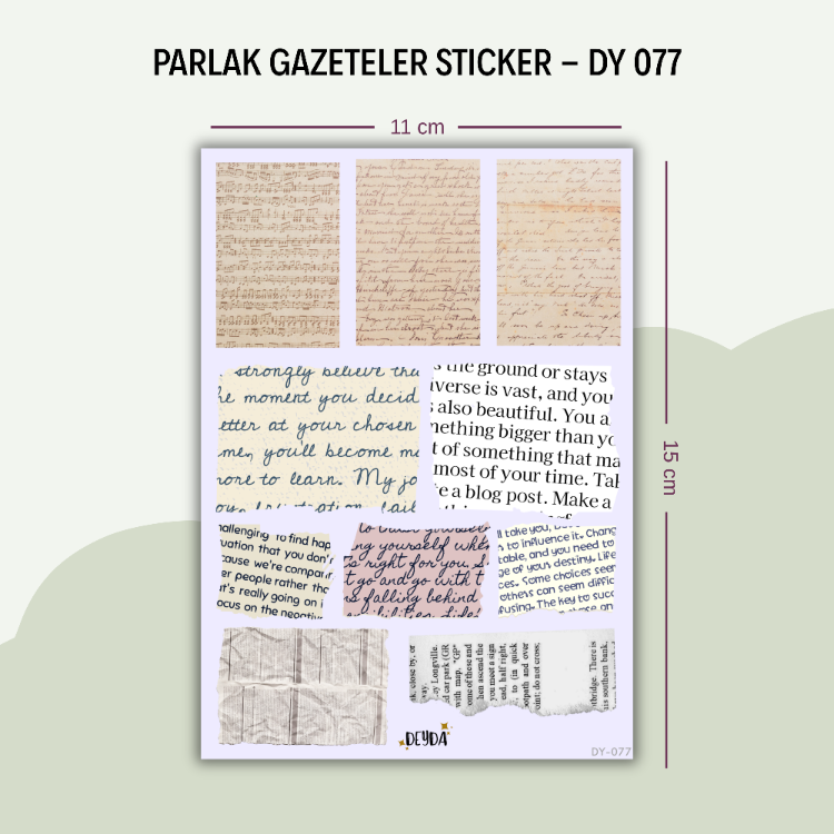 DY-077 Gazeteler Sticker