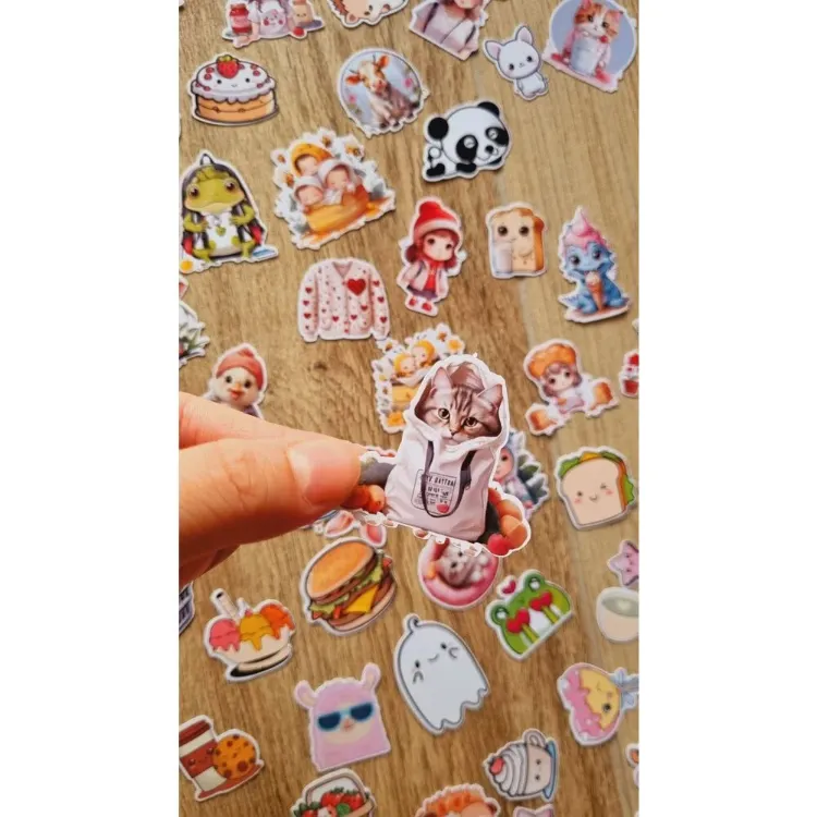 100+ Adet Kawaii Sticker Kutu