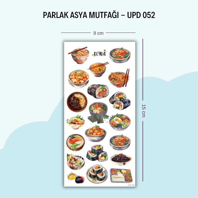 UPD-052 Asya Mutfağı Sticker