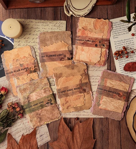 28 Parça Scrapbook Kağıtları - Dokulu