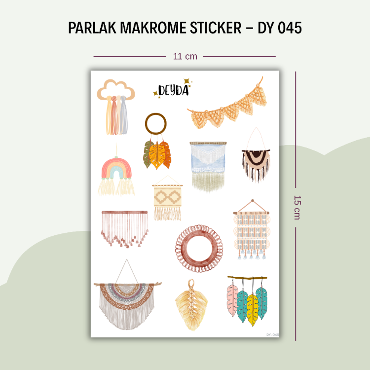 DY-045 Makrome Sticker