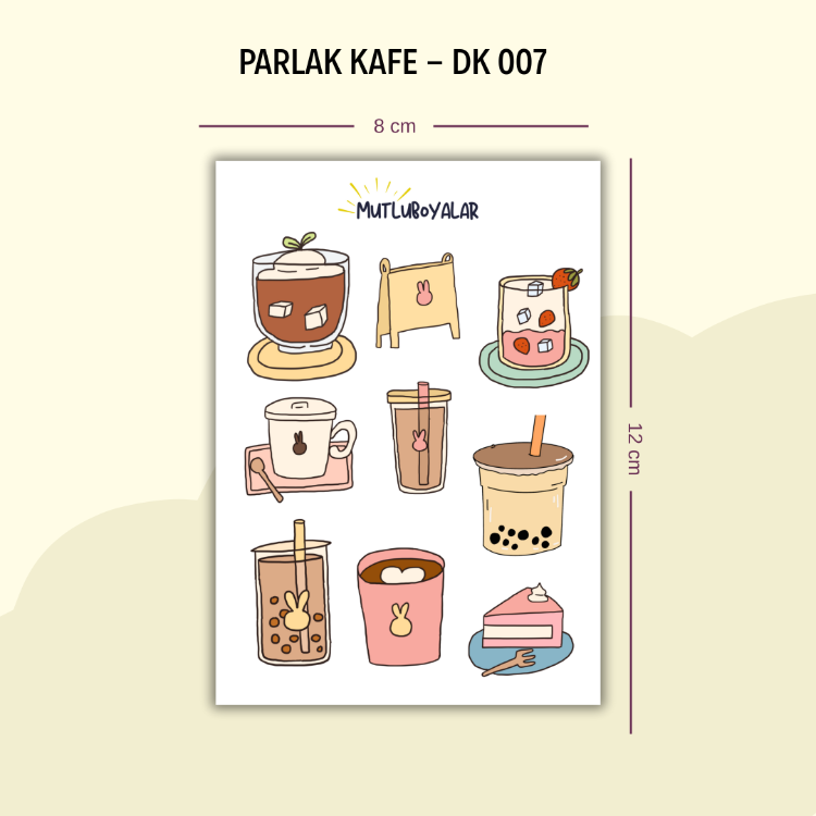 DK-007 Kafe Sticker