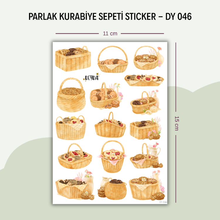 DY-046 Kurabiye Sepeti Sticker