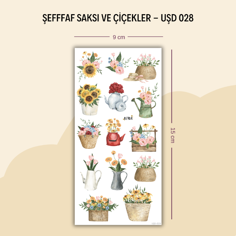 UŞD-028 Saksı ve Çiçekler