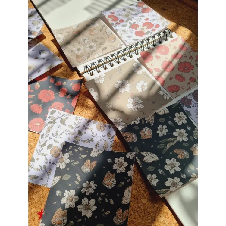 Gelincik Vintage Scrapbook Kağıtları