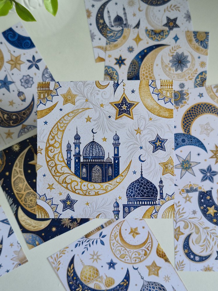 İslam Tema Scrapbook Kağıtları