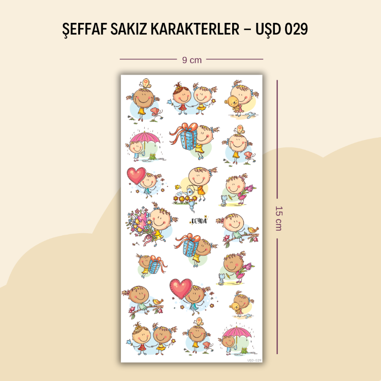 UŞD-029 Sakız Karakterler
