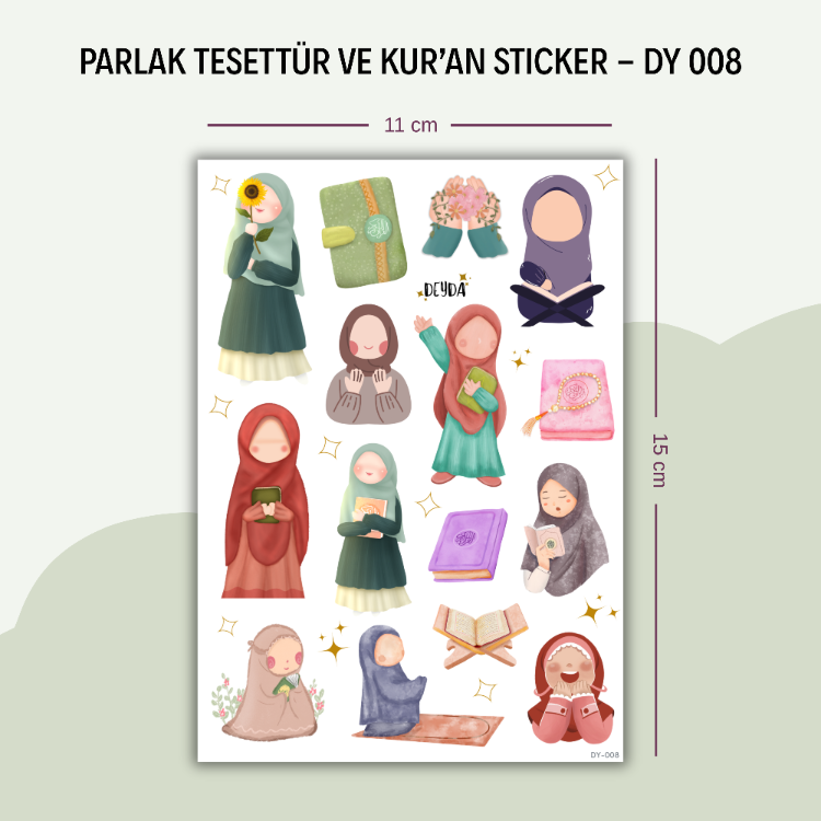 DY-008 Tesettür ve Kur'an Sticker