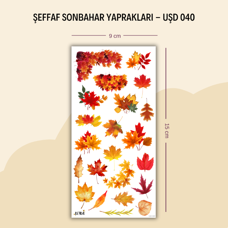 UŞD-040 Sonbahar Yaprakları Sticker