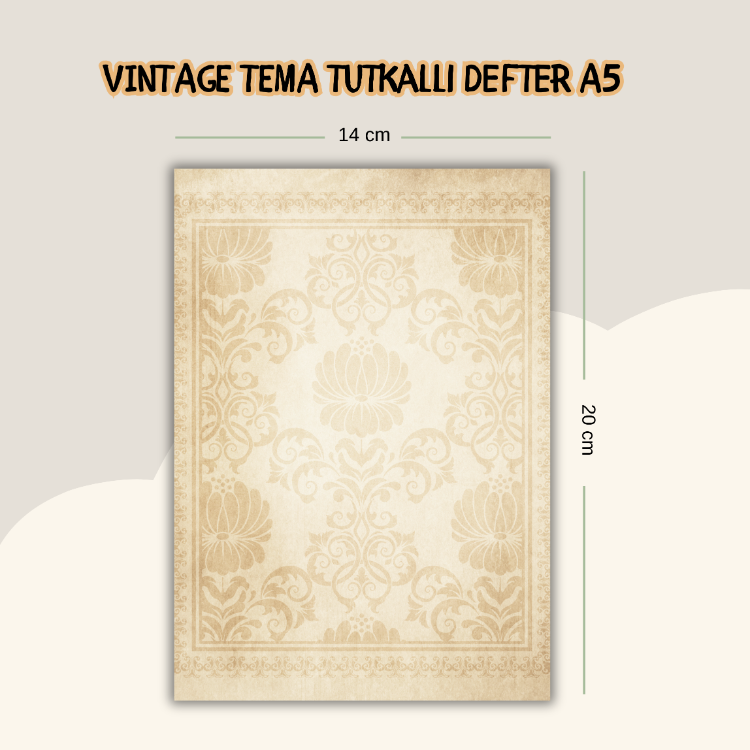 Vintage Tutkallı Defter