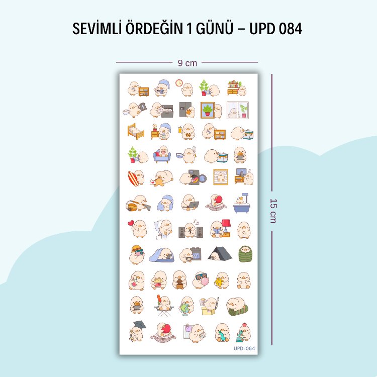 UPD-084 Ördeğin Bir Günün Parlak Sticker