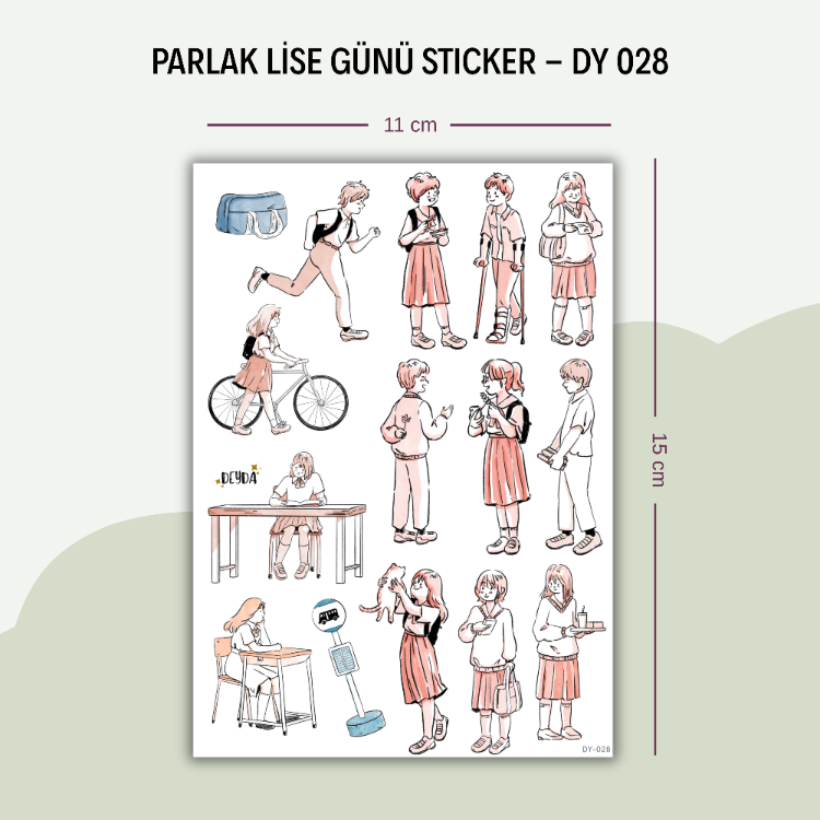 DY-028 Lise Günü Sticker
