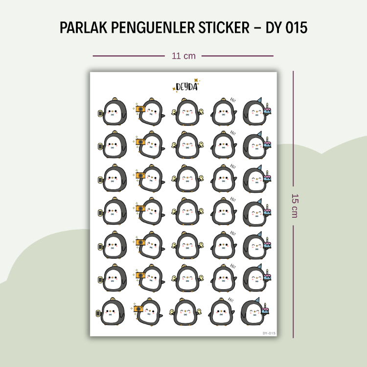 DY-015 Penguenler Sticker