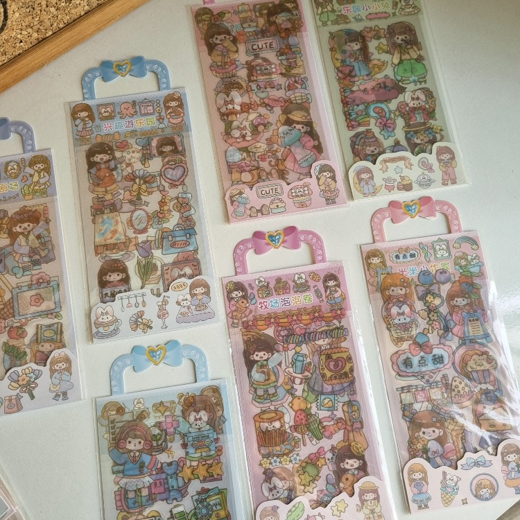 3 Sayfa Sevimli Sticker Set