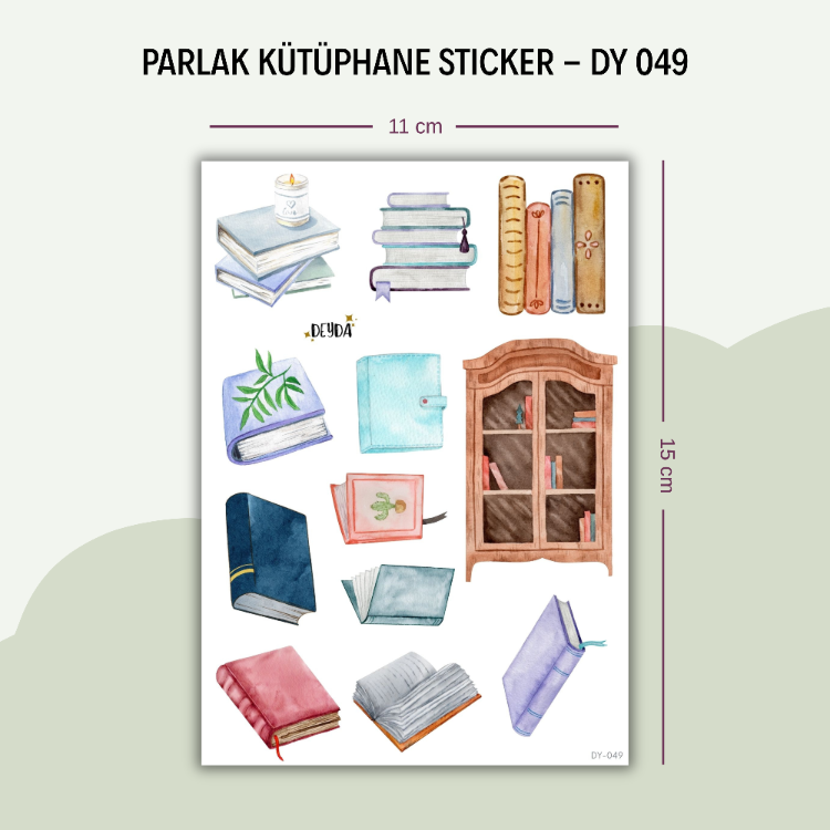 DY-049 Kütüphane Sticker