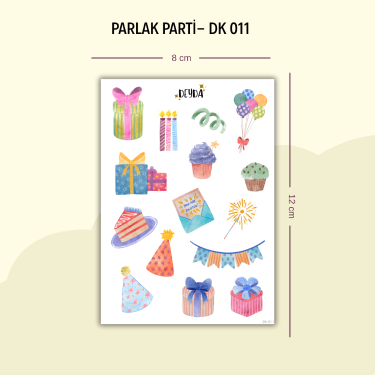 DK-011 Parti Sticker