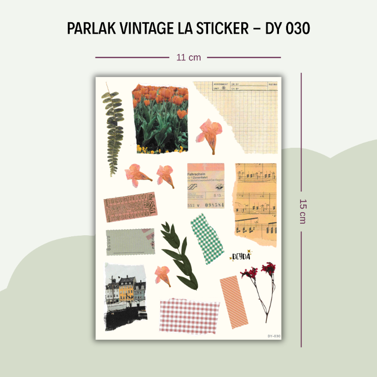 DY-030 Vintage La Sticker