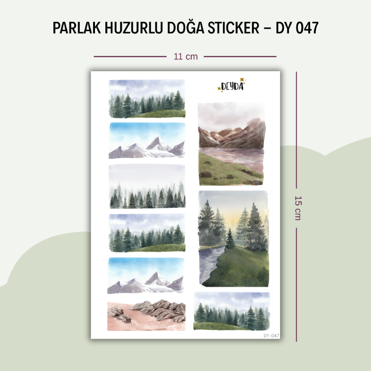 DY-047 Huzurlu Doğa Stikcer