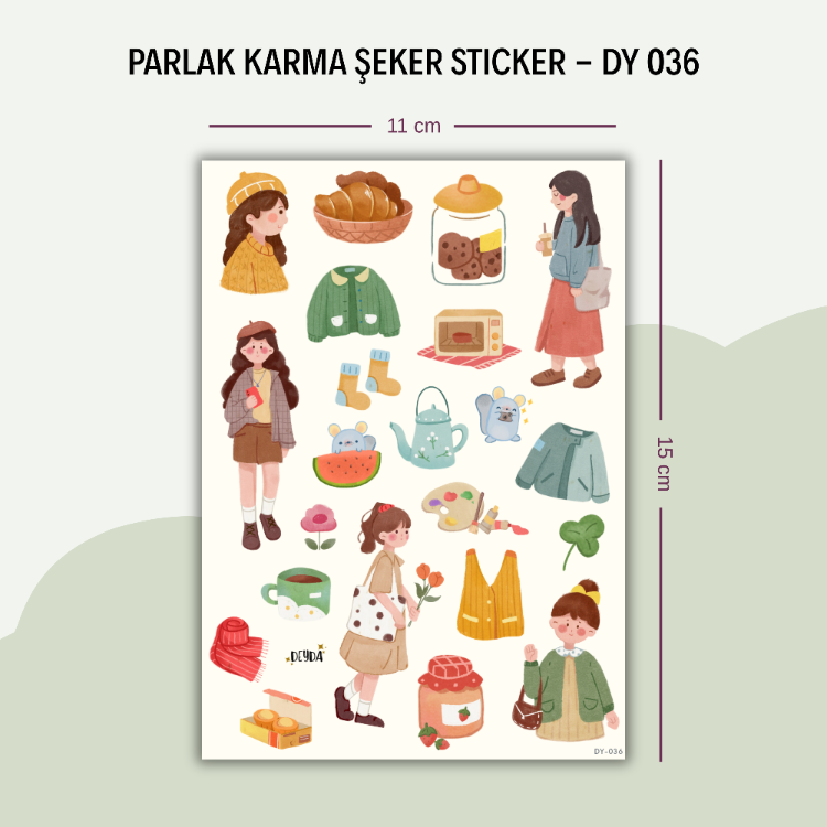 DY-036 Karma Şeker Sticker