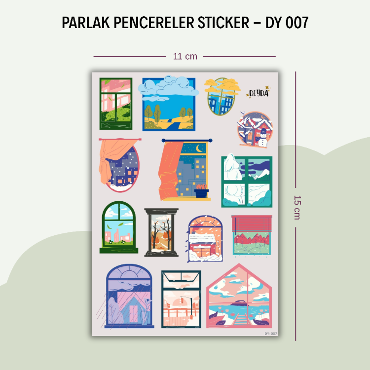 DY-007 Pencereler Sticker