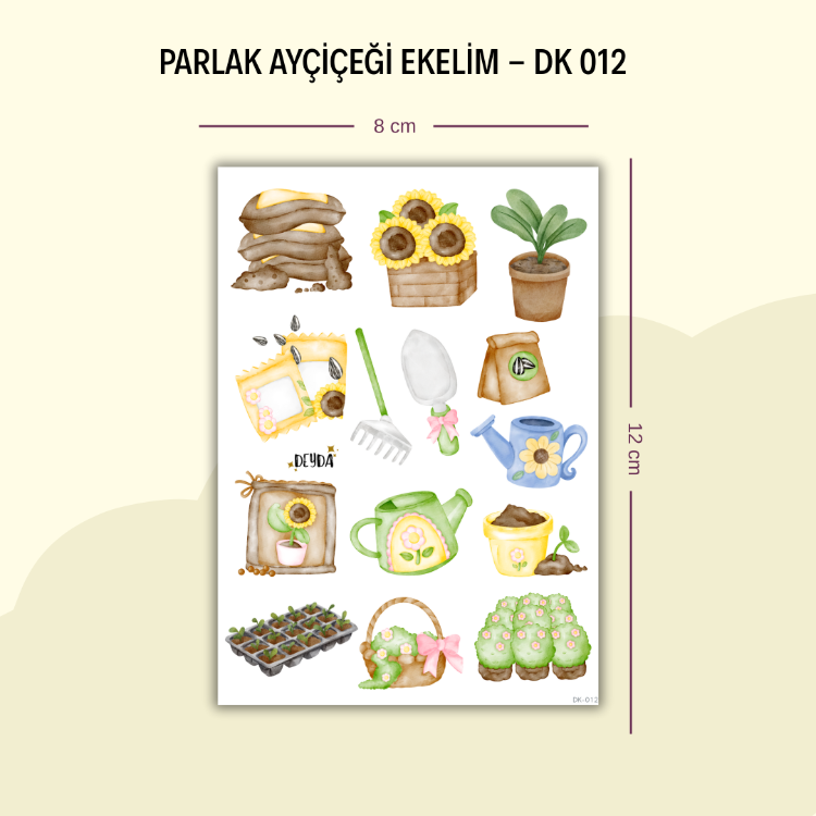 DK-013 Ayçiçeği Ekelim Sticker
