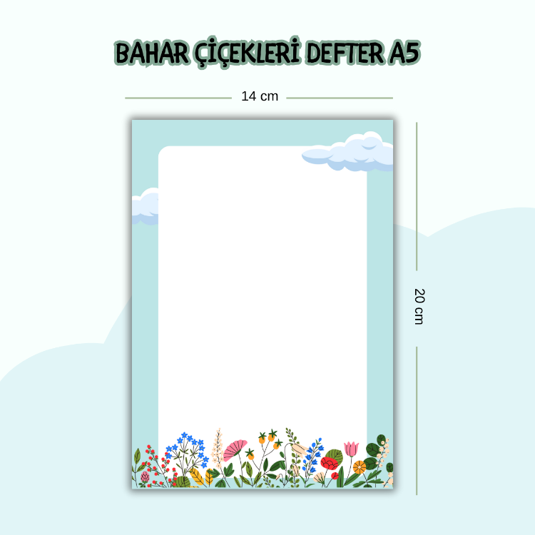Bahar Çiçekleri Defter A5
