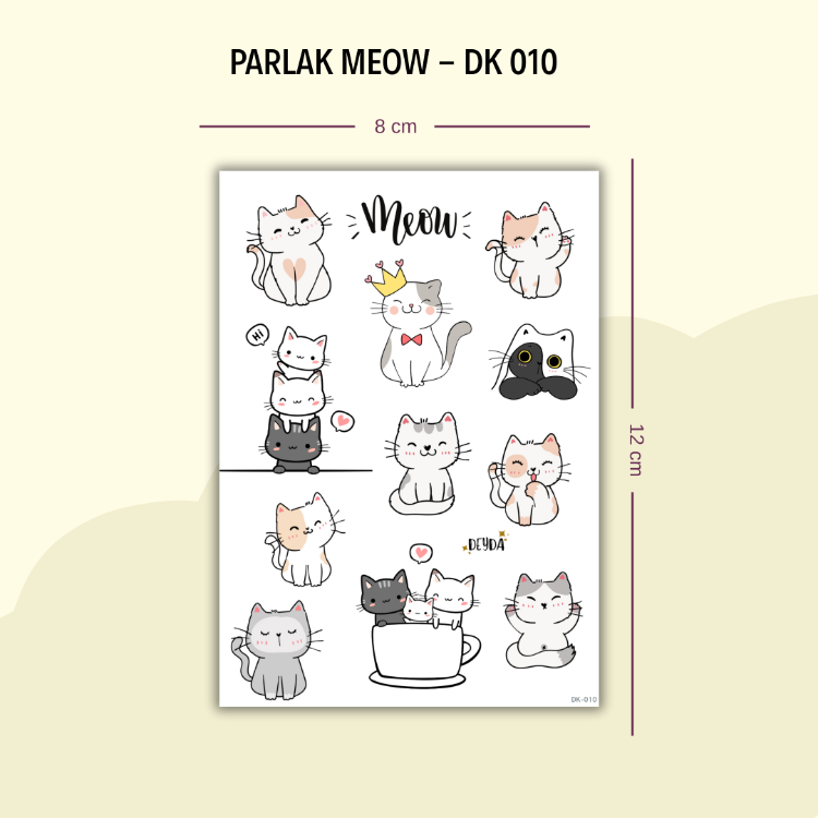 DK-010 Meow Sticker