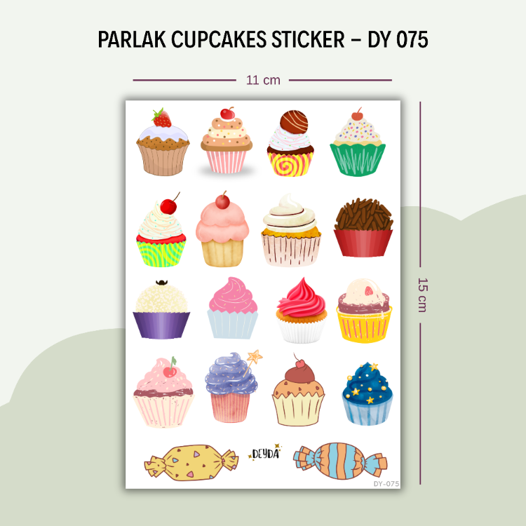 DY-075 Cupcake Sticker