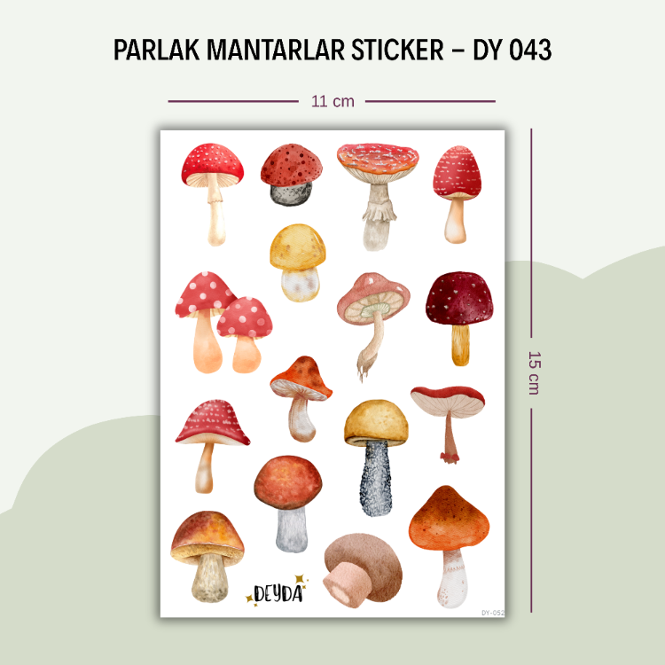 DY-043 Mantarlar Sticker