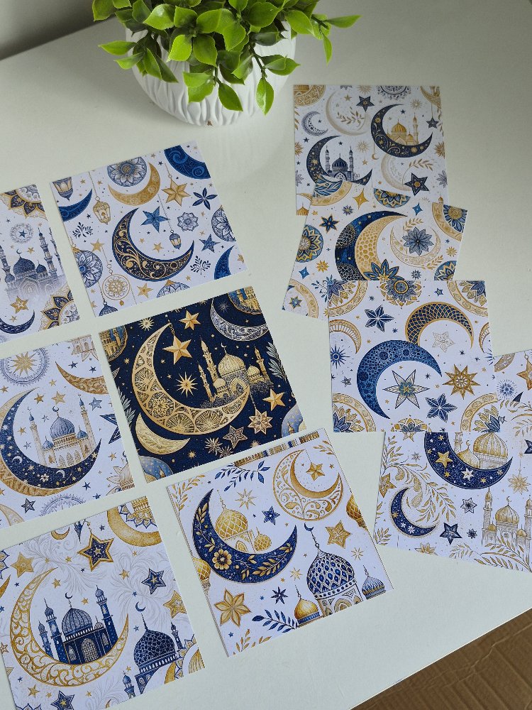 İslam Tema Scrapbook Kağıtları