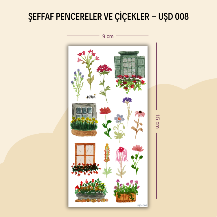 UŞD-008 Pencereler ve Çiçekler