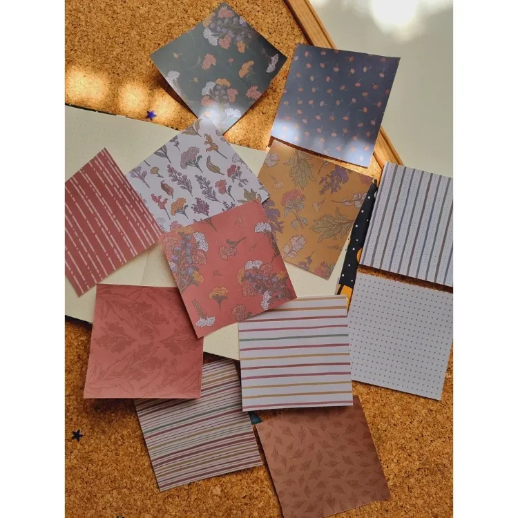 Vintage Desen Scrapbook Kağıtları