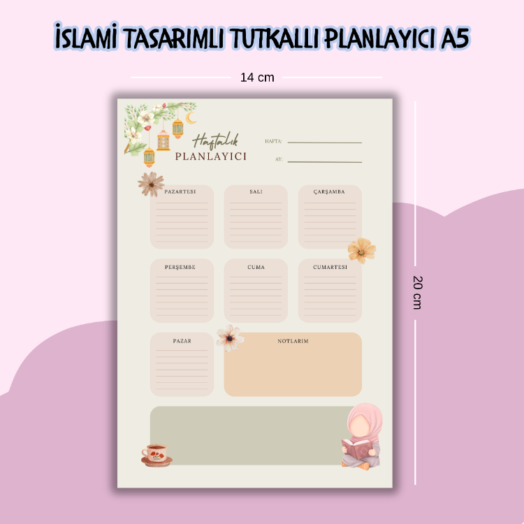 İslami Temalı Haftalık Planlayıcı A5