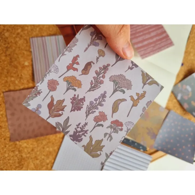 Vintage Desen Scrapbook Kağıtları