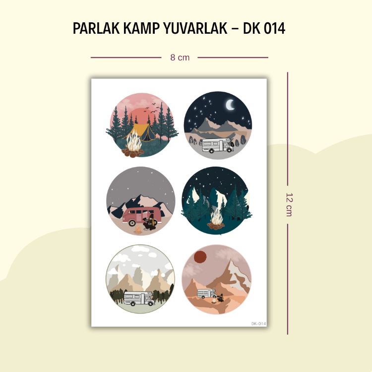 DK-014 Kamp Sticker