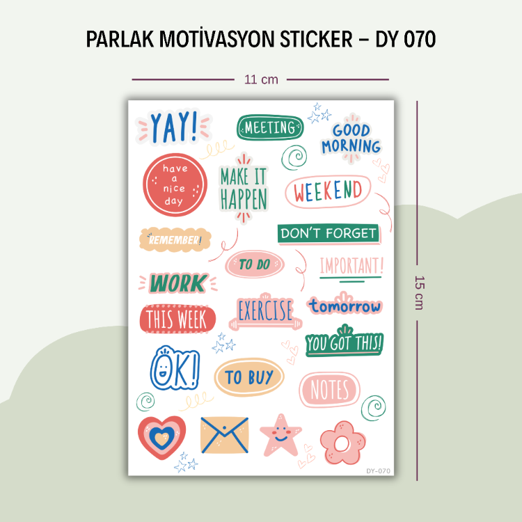 DY-070 Motivasyon Sticker