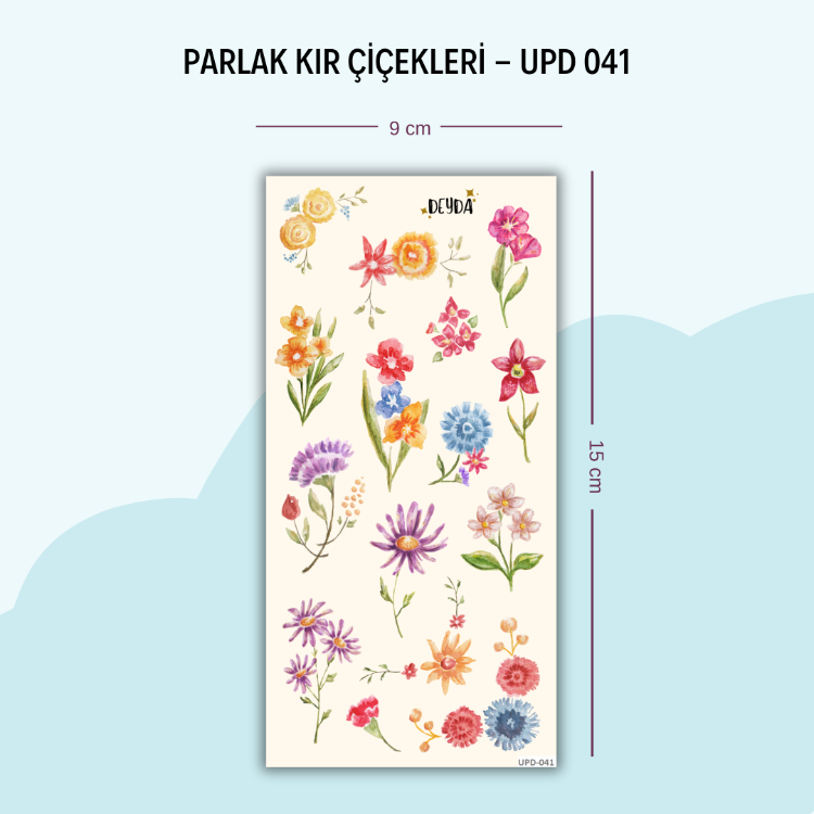 UPD-041 Kır Çiçekleri Sticker