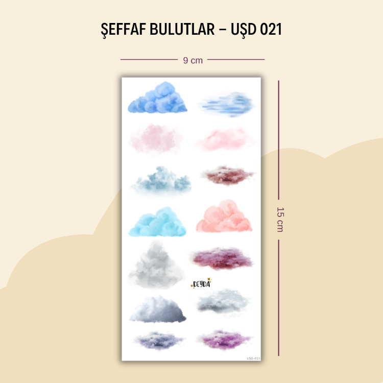 UŞD-021 Bulutlar Sticker