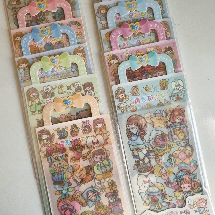 3 Sayfa Sevimli Sticker Set