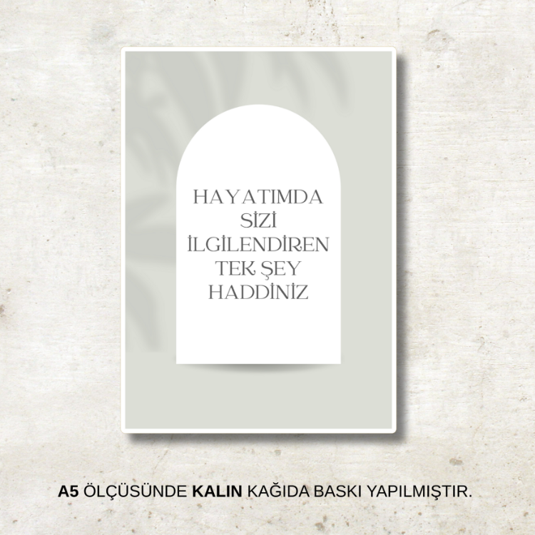 Haddiniz | Poster
