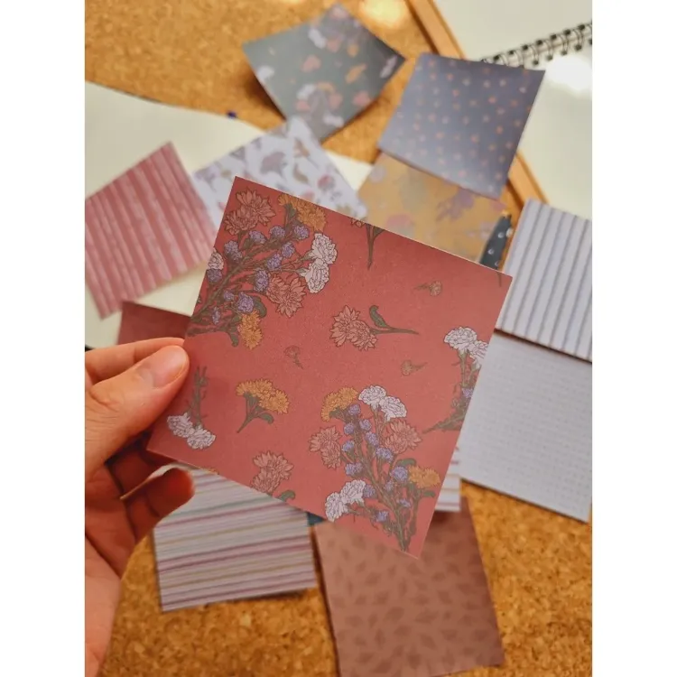 Vintage Desen Scrapbook Kağıtları