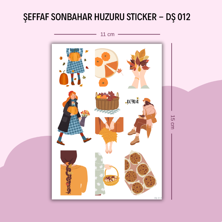 DŞ-012 Sonbahar Huzuru Şeffaf Sticker